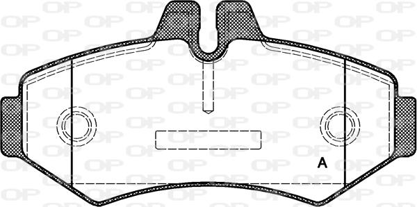 Open Parts BPA0733.00 - Kit de plaquettes de frein, frein à disque cwaw.fr