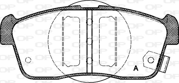 Open Parts BPA0724.02 - Kit de plaquettes de frein, frein à disque cwaw.fr