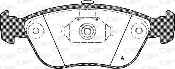 Open Parts BPA0722.00 - Kit de plaquettes de frein, frein à disque cwaw.fr