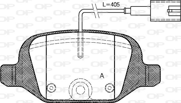 Open Parts BPA0727.12 - Kit de plaquettes de frein, frein à disque cwaw.fr