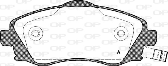 Open Parts BPA0774.02 - Kit de plaquettes de frein, frein à disque cwaw.fr