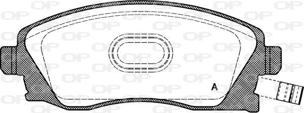 Open Parts BPA0774.12 - Kit de plaquettes de frein, frein à disque cwaw.fr