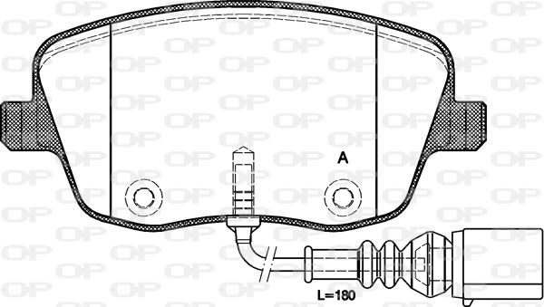 Open Parts BPA0775.01 - Kit de plaquettes de frein, frein à disque cwaw.fr