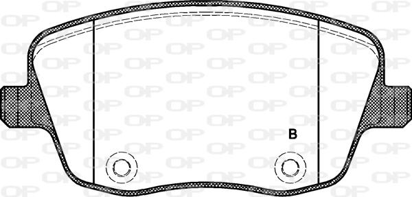 Open Parts BPA0775.01 - Kit de plaquettes de frein, frein à disque cwaw.fr