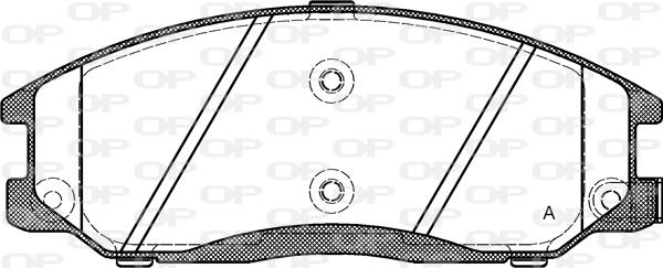 Open Parts BPA0771.02 - Kit de plaquettes de frein, frein à disque cwaw.fr