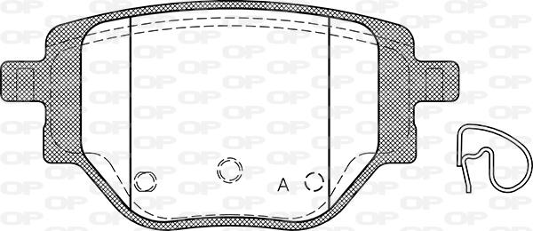 Open Parts BPA1905.00 - Kit de plaquettes de frein, frein à disque cwaw.fr