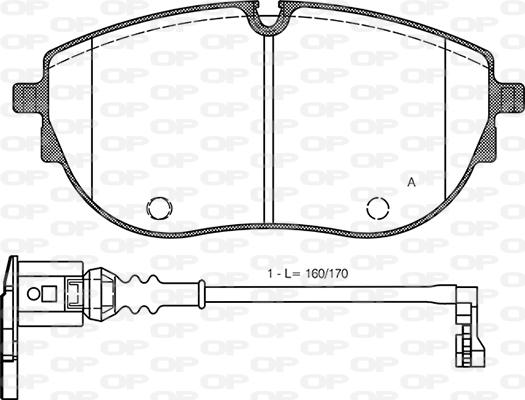 Open Parts BPA1919.01 - Kit de plaquettes de frein, frein à disque cwaw.fr