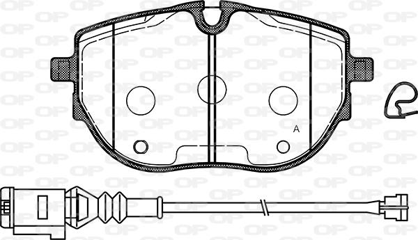 Open Parts BPA1920.01 - Kit de plaquettes de frein, frein à disque cwaw.fr