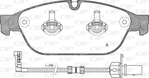 Open Parts BPA1441.02 - Kit de plaquettes de frein, frein à disque cwaw.fr