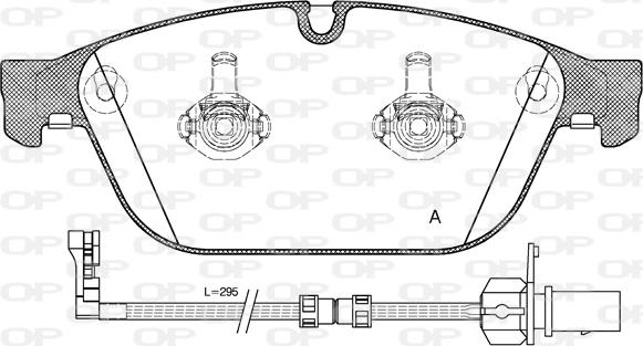 Open Parts BPA1443.02 - Kit de plaquettes de frein, frein à disque cwaw.fr