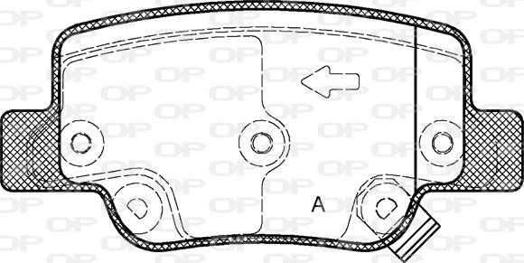 Open Parts BPA1452.02 - Kit de plaquettes de frein, frein à disque cwaw.fr