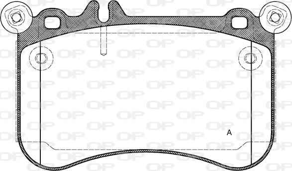 Open Parts BPA1465.00 - Kit de plaquettes de frein, frein à disque cwaw.fr