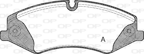 Open Parts BPA1409.00 - Kit de plaquettes de frein, frein à disque cwaw.fr