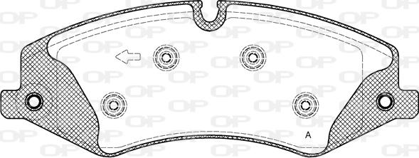 Open Parts BPA1409.10 - Kit de plaquettes de frein, frein à disque cwaw.fr