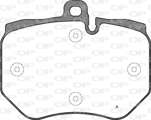 Open Parts BPA1400.00 - Kit de plaquettes de frein, frein à disque cwaw.fr