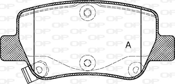 Open Parts BPA1403.02 - Kit de plaquettes de frein, frein à disque cwaw.fr