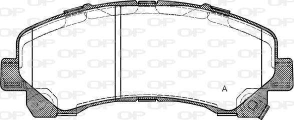 Open Parts BPA1407.00 - Kit de plaquettes de frein, frein à disque cwaw.fr