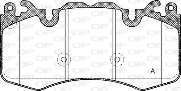 Open Parts BPA1410.00 - Kit de plaquettes de frein, frein à disque cwaw.fr