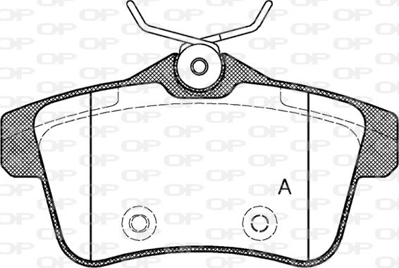 Open Parts BPA1418.00 - Kit de plaquettes de frein, frein à disque cwaw.fr