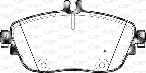 Open Parts BPA1485.08 - Kit de plaquettes de frein, frein à disque cwaw.fr