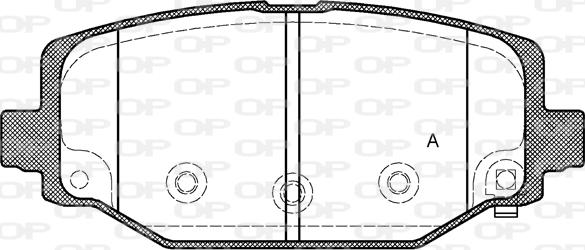 Open Parts BPA1483.04 - Kit de plaquettes de frein, frein à disque cwaw.fr