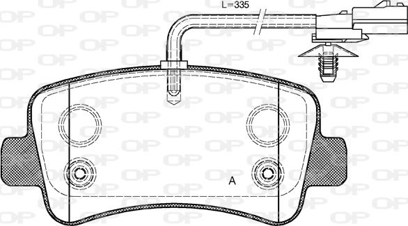 Open Parts BPA1439.01 - Kit de plaquettes de frein, frein à disque cwaw.fr