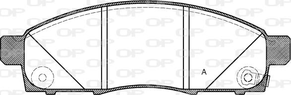 Open Parts BPA1434.02 - Kit de plaquettes de frein, frein à disque cwaw.fr