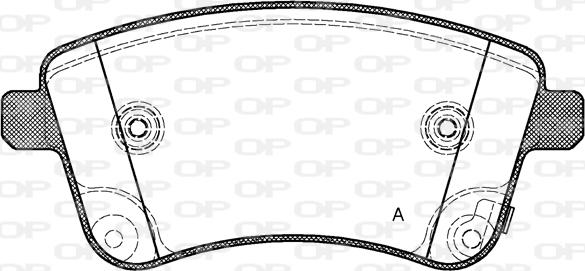 Open Parts BPA1435.02 - Kit de plaquettes de frein, frein à disque cwaw.fr