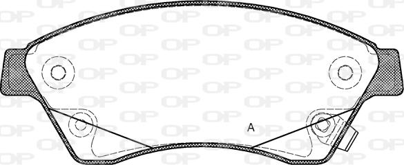 Open Parts BPA1431.12 - Kit de plaquettes de frein, frein à disque cwaw.fr