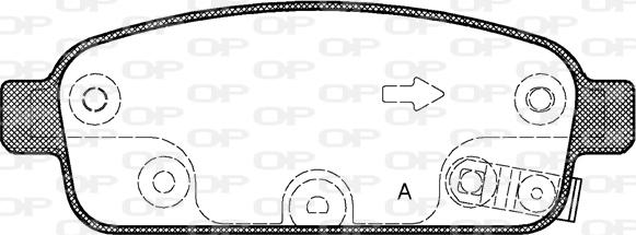 Open Parts BPA1432.02 - Kit de plaquettes de frein, frein à disque cwaw.fr