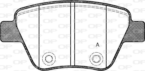 Open Parts BPA1420.00 - Kit de plaquettes de frein, frein à disque cwaw.fr