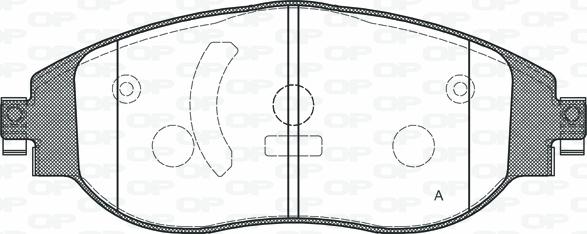 Open Parts BPA1470.00 - Kit de plaquettes de frein, frein à disque cwaw.fr