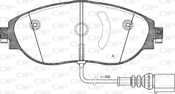 Open Parts BPA1470.01 - Kit de plaquettes de frein, frein à disque cwaw.fr