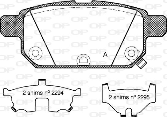 Open Parts BPA1471.02 - Kit de plaquettes de frein, frein à disque cwaw.fr