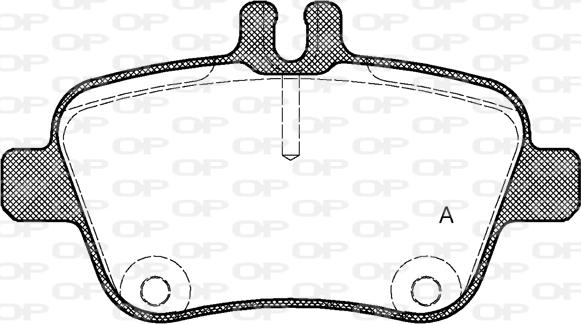 Open Parts BPA1477.00 - Kit de plaquettes de frein, frein à disque cwaw.fr