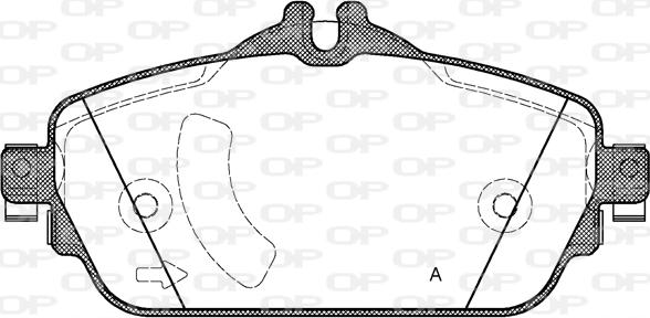 Open Parts BPA1592.08 - Kit de plaquettes de frein, frein à disque cwaw.fr