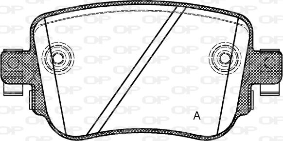 Open Parts BPA1549.08 - Kit de plaquettes de frein, frein à disque cwaw.fr