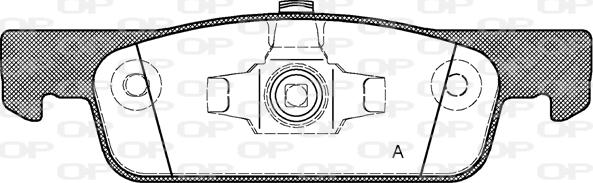 Open Parts BPA1540.00 - Kit de plaquettes de frein, frein à disque cwaw.fr