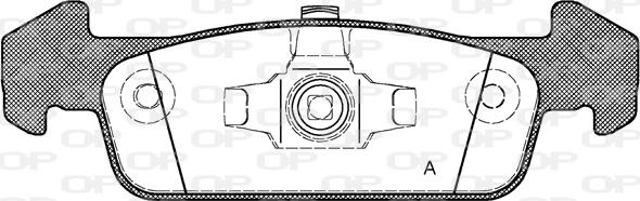 Open Parts BPA1540.10 - Kit de plaquettes de frein, frein à disque cwaw.fr