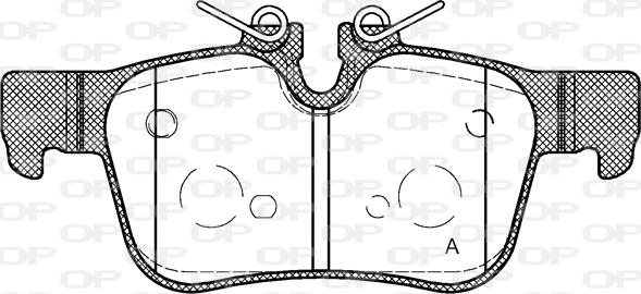 Open Parts BPA1551.10 - Kit de plaquettes de frein, frein à disque cwaw.fr