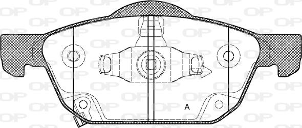 Open Parts BPA1552.02 - Kit de plaquettes de frein, frein à disque cwaw.fr