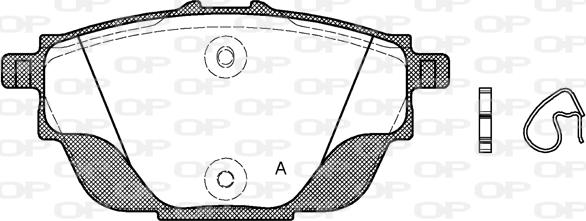 Open Parts BPA1557.00 - Kit de plaquettes de frein, frein à disque cwaw.fr