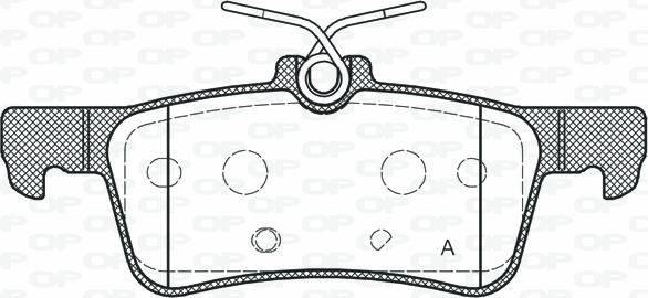 Open Parts BPA1563.20 - Kit de plaquettes de frein, frein à disque cwaw.fr