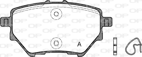 Open Parts BPA1562.00 - Kit de plaquettes de frein, frein à disque cwaw.fr