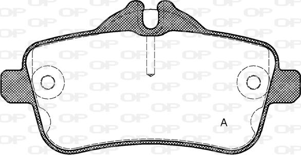 Open Parts BPA1503.00 - Kit de plaquettes de frein, frein à disque cwaw.fr