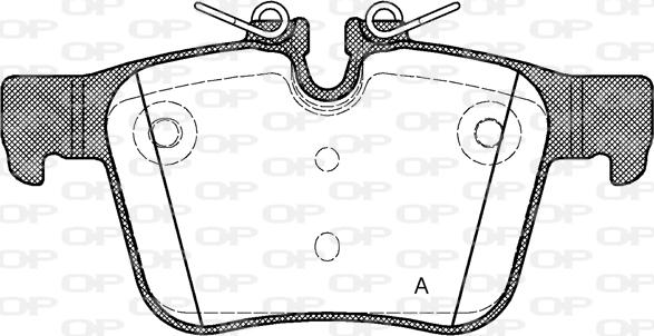 Open Parts BPA1516.40 - Kit de plaquettes de frein, frein à disque cwaw.fr