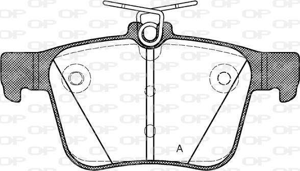 Open Parts BPA1516.10 - Kit de plaquettes de frein, frein à disque cwaw.fr