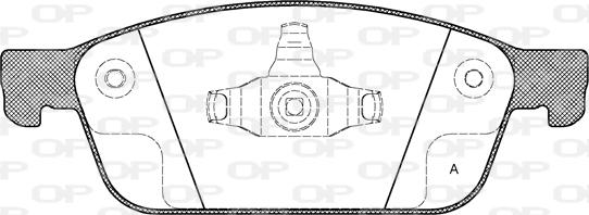 Open Parts BPA1510.10 - Kit de plaquettes de frein, frein à disque cwaw.fr