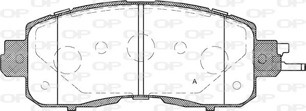 Open Parts BPA1517.04 - Kit de plaquettes de frein, frein à disque cwaw.fr