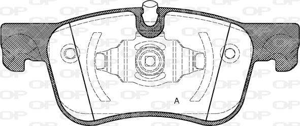 Open Parts BPA1580.00 - Kit de plaquettes de frein, frein à disque cwaw.fr